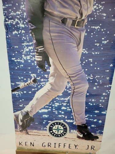 VINTAGE SPORTS POSTER ~ Ken Griffey Jr. Moonshot 1996 25x72" Costacos Brothers ~ - Picture 7 of 12