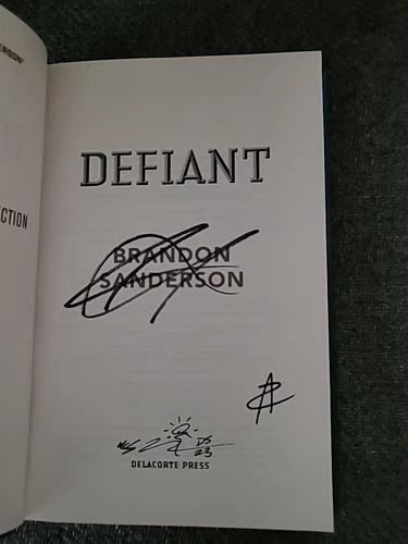 SIGNED X3 Defiant Brandon Sanderson Skyward Book 4 HCDJ B&N Exclusive 1st/1st