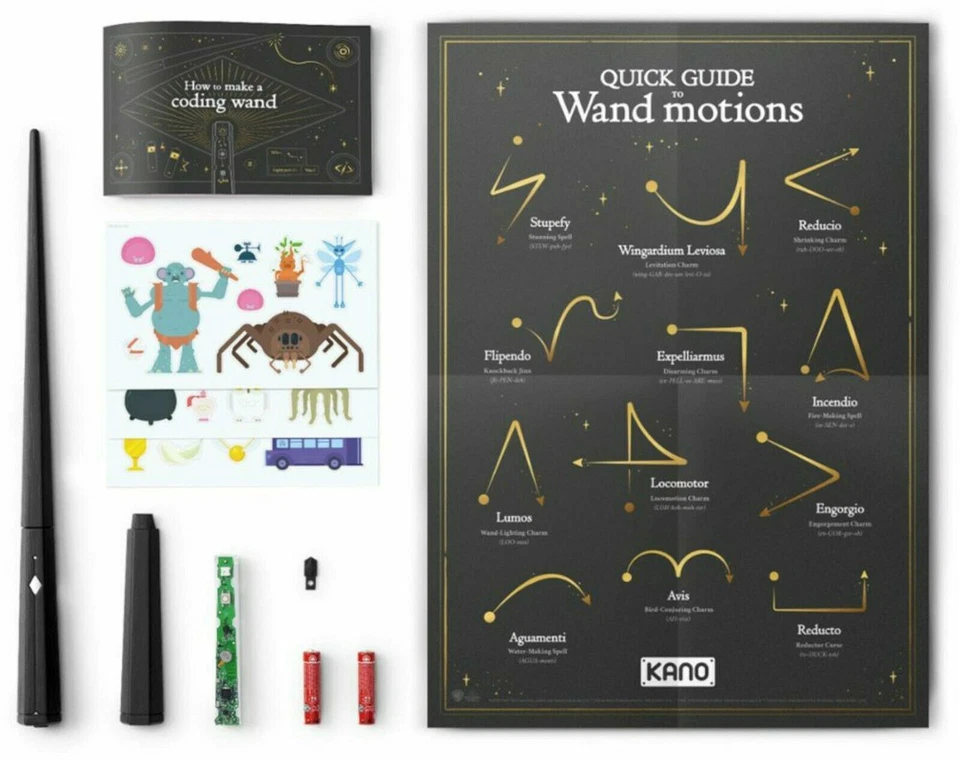 KANO Harry Potter 1007 Wizarding World Build a Wand Coding Kit Recertified STEM - Image 3 of 3