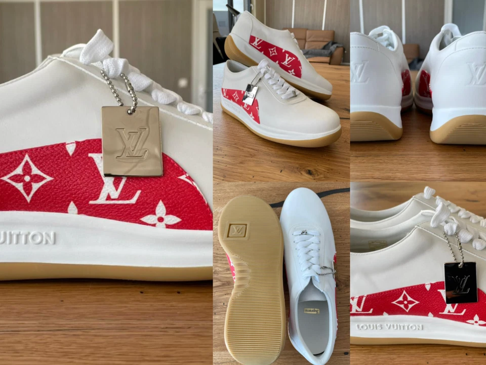 Louis Vuitton x Supreme  Monogram LV Run Away Sneakers Schuhe Shoes Trainers 42 - Bild 4 von 4
