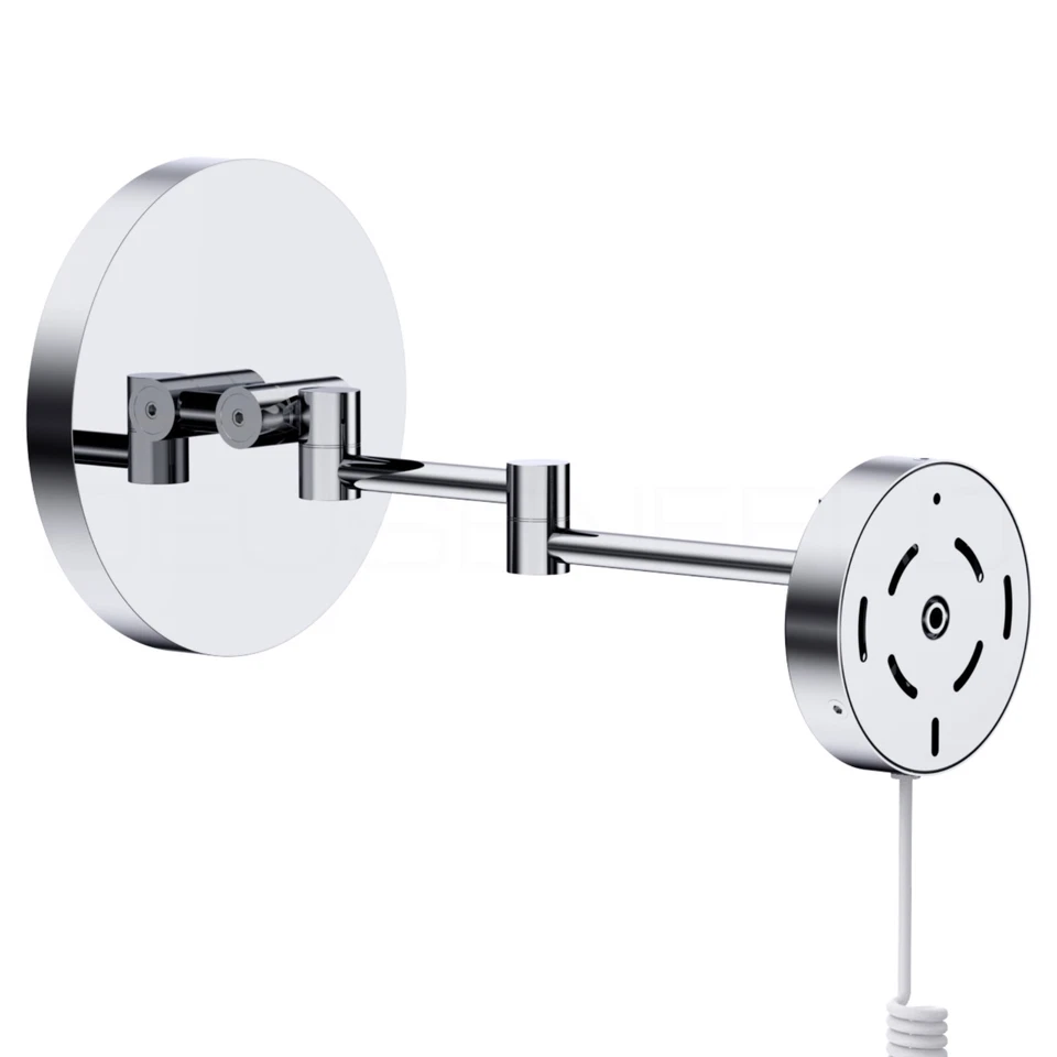 DEUSENFELD WLED700 Wand LED Kosmetikspiegel Make-Up Spiegel 7-fach ø 20cm, hell - Bild 4 von 4