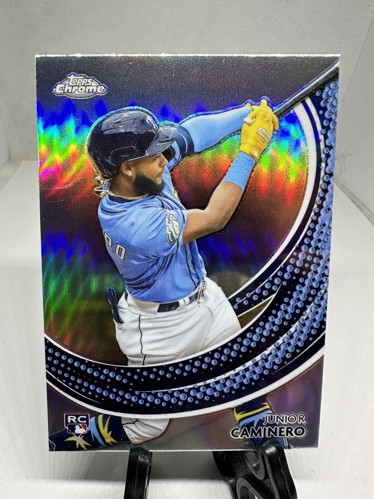 Junior Caminero 2024 Topps Chrome Baseball Rc Rookie Strokes B1-1