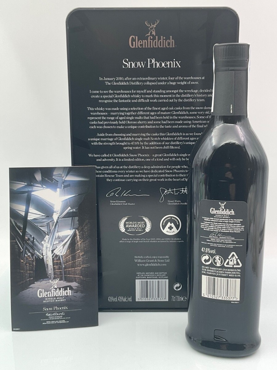 【稀少品】Glenfiddich Snow Phoenix 2010年限定版 Glenfiddich Snow Phoenix Single Malt Scotch Whisky 700mL