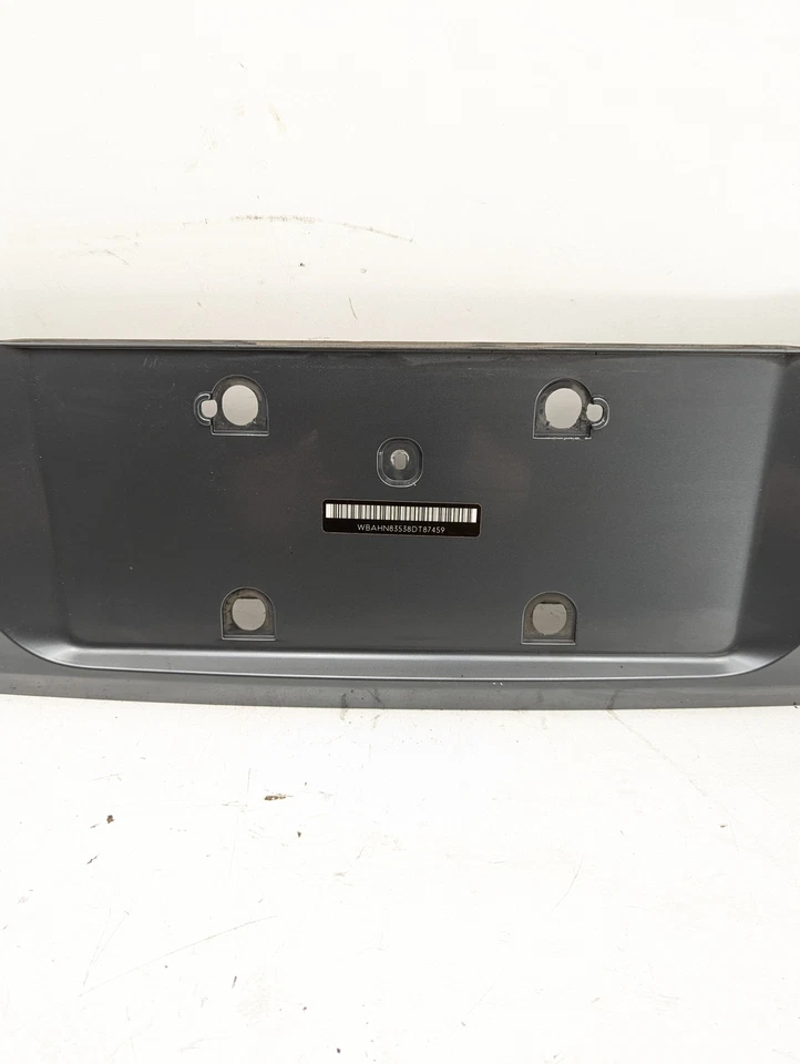 BMW 750Li E66 2006-2008 maletero placa moldura panel gris titanio OEM Foto 2 de 4