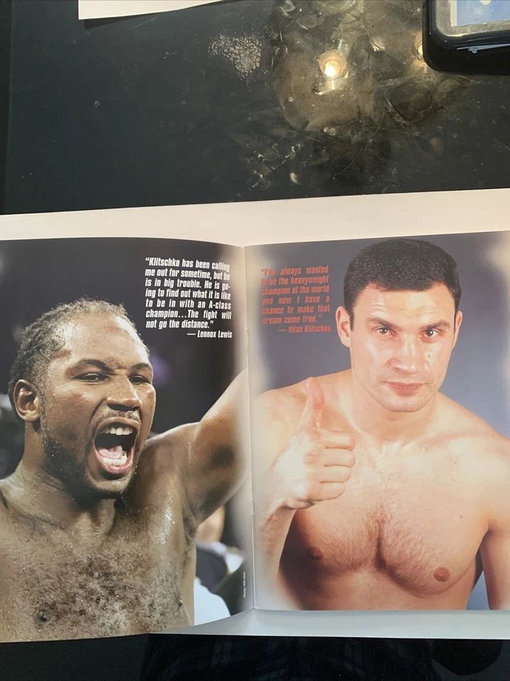 Lennox Lewis vs Vitali Klitschko 2003 Official Program - Image 2 of 3
