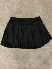 Meetwee Skort Short Skirt Womens XXL Lightweight Running Tennis Golf Black