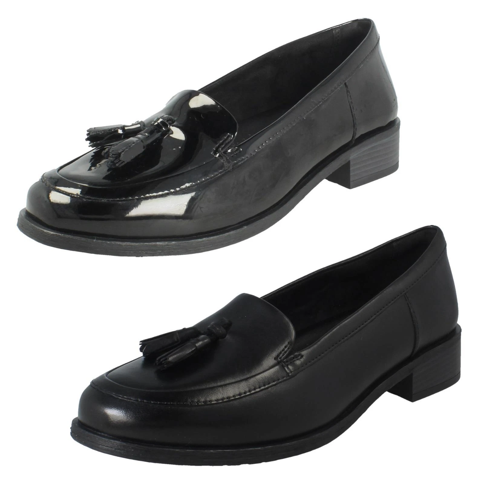 Mocassini donna Clarks con nappa dettagli Bordo Havisham