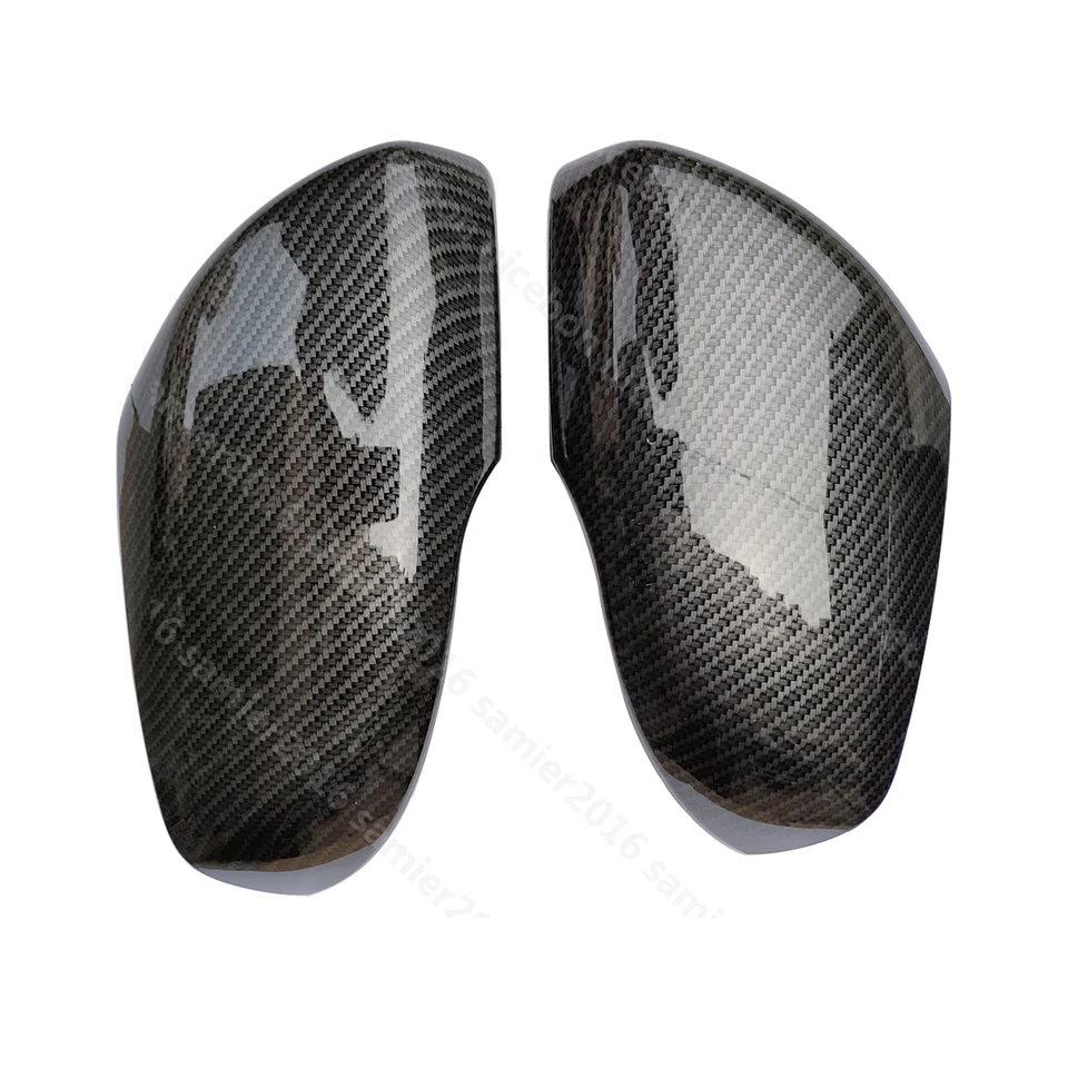 Cubierta de espejo retrovisor lateral color fibra de carbono apta para Ford Edge 2 piezas Foto 2 de 4