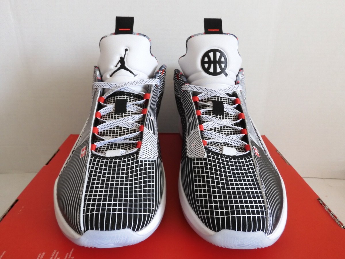 NIKE AIR JORDAN XXXV 35 LOW Q54 WHITE-BLACK-RED SZ 17 [DJ2830-106
