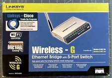 Open Box Linksys Print Server - 802.11g Wireless USB 2.0 2.4 GHz Cisco