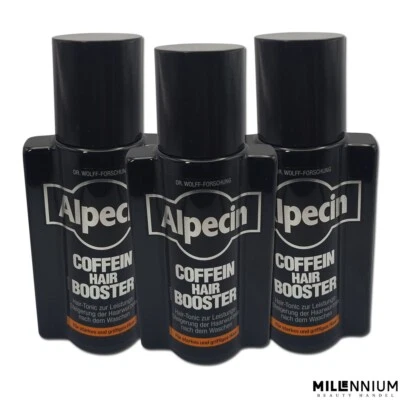 Alpecin Coffein Hair Booster 3 x 200ml zur Leistungs-Steigerung der Haarwurzeln