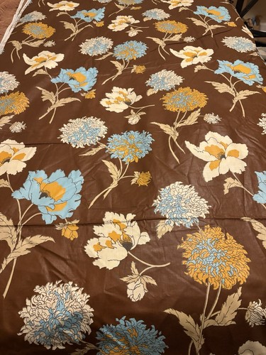 Vtg Waverly Schumacher “Lenox” Fabric Polished Cotton 20 yards! Rare 70s Bold