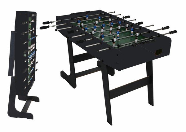 Tischkicker Manchester, Klappbar Schwarz, Kicker Kickertisch Tischfussball-image