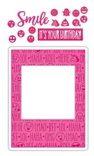 Sizzix Impresslits Birthday Smiles 4pc set #662457 Retail $12.99