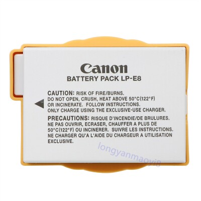 Origina Canon LP-E8 Battery For EOS 550D 600D 650D 700D Kiss X4 X5 X6 Rebel T2i