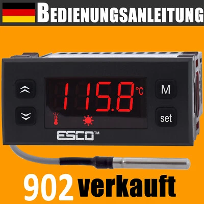 TEMPERATURREGLER mit fühler Thermostat 230V Digital Temperaturschalter Hysterese