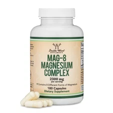 180 Capsules MAG-8 Magnesium Complex Supplement,Contains 8 Different Forms / USA