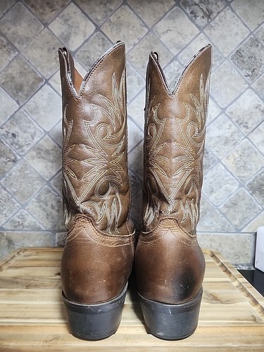 Laredo Paris 4242 Men's Brown Leather Western Cowboy Boots Size 11.5 D - Picture 8 of 12