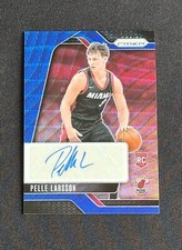 2024-25 Prizm Pelle Larsson Rc Rookie Signatures Blue Wave Prizm Auto #RSI-PLL