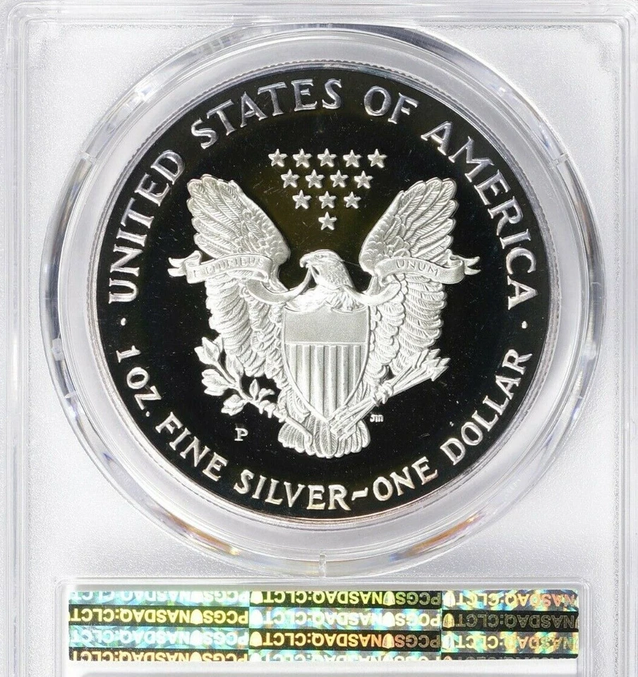 1993 Silver Eagle From The Rare Philadelphia Set PCGS PR69DCAM With Great Toning - Image 2 of 4
