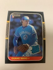 1987 Donruss Rated Rookie Duane Ward Toronto Blue Jays 