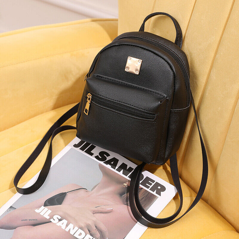Fashion New Women Korean Style Mini Backpack PU Leather Small Backless ...