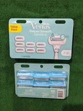 Gillette Venus Sensitive Deluxe Smooth 5 Blades - 14 Cartridges - 2 packs of 7