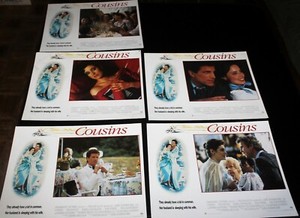 COUSINS Lobby Card Set Ted Dansen, Isabella Rossellini, Lloyd Bridges