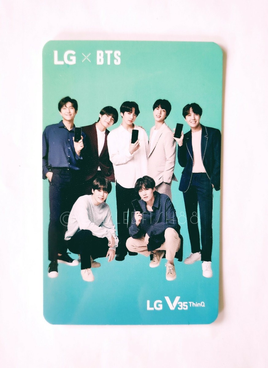 BTS x LG　コラボ　V35 ThinQ 韓国限定　ジョングク トレカ BTS LG V35 ThinQ Official Photocard PC RM JIN SUGA J-HOPE