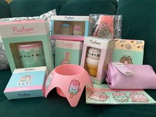 Massive Pusheen Exclusive Merch Lot New Figure Tote Bag Notebook Ornament Rare