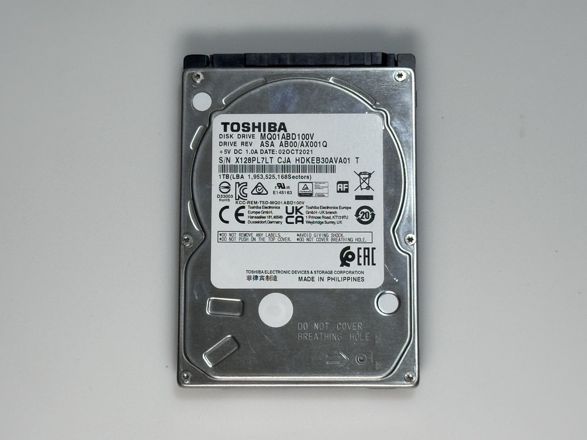 TOSHIBA 1TB 5400RPM SATA Internal Laptop Hard Drive