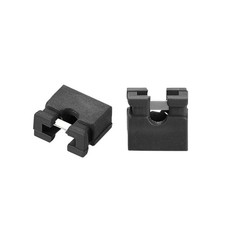 2mm Standard Pin Header Jumper Cap Black DIY Short Circuit Connection Cap, 50Pcs