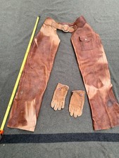 Handmade Leather Chaps Western Cowboy Please See Photos Will Answer Questions