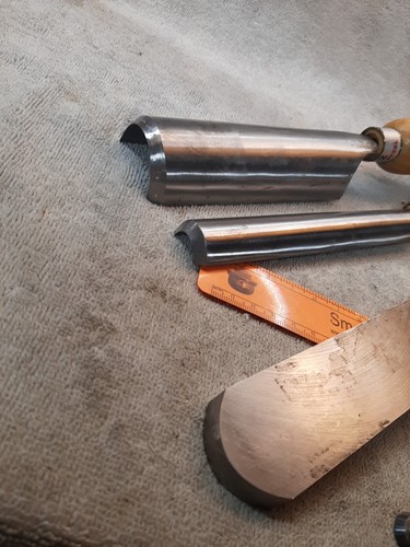 Utensili per tornitura legno Hurricane, lotto di 4 pezzi set di sgorbia per sgorbia (3/4", 1-1/2"), 1-1/2 - Foto 12 di 24