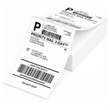 500 Fanfold 4" x 6" Direct Thermal Shipping Labels: Phomemo, Rollo, 4 6 Printers