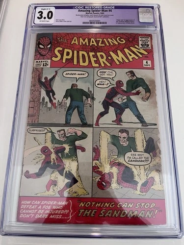 The Amazing Spider-Man #4 CGC 3.0 VG Marvel 1963 KEY Sandman Stan Lee? READ Desc