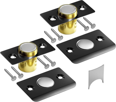 #ad Silent Ball Catch Adjustable Strong Magnet Door Catch，Using 2 Pack Black $16.31