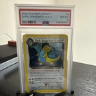 SWIRL Dark Dragonite Team Rocket 5/82 Holo Rare Unlimited PSA 8