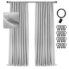 INOVADAY 100 Blackout Curtains for Bedroom, Black Out Curtains 96 Inch Long,...