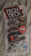 Tech Deck Ultra DLX REAL Skateboards Mini Fingerboard Collectibles Toys 4-Pack