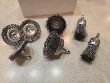 6Pcs Professional Carbon Steel Wire Wheel Brush for Drill - Cleaning Rust Attach