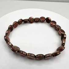 Vintage 90s Disc Beaded Boho Bracelet Retro Women's Classic Fashion Jewelry