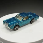 Vintage Hot Wheels Redline Custom Continental MK III Aqua - Nice Color