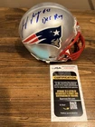 Jerod Mayo Autographed New England Patriots Mini Helmet JSA Certified