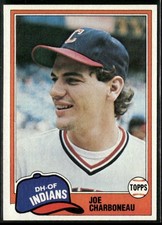 1981 Topps Joe Charboneau Rookie #13 ~ NM-MT ~