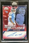 2025 Topps Chrome Black Cam Ward Super Futures Auto RC Red Refractor #/5 Titans