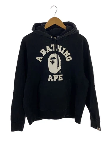 A BATHING APE (BAPE) Felpa con cappuccio A BATHING APE nera M usata