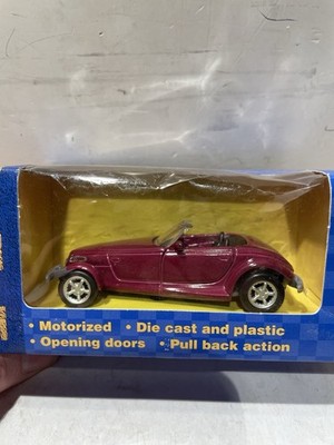 Maisto Road & Track Power Racer Pullback Purple Plymouth Prowler Car 1:39 NIB K2