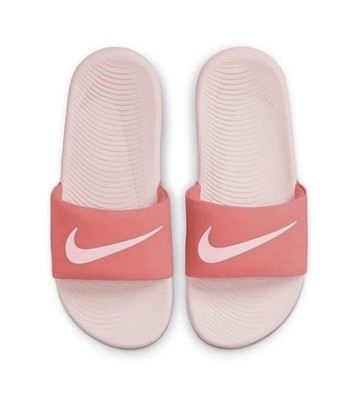 Nike Kawa Big Kids' Size 13 Slides (Magic Ember/White/Echo Pink) New In Box