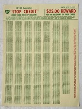 BP Petroleum 1971 Gas Station CREDIT CARD RECOVERY NOTICE 
    <!-- 2026-05-25 per Darryl: 